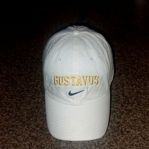 Nike Gustavus Swoosh White Strapback Hat White Yellow Nike S1ze